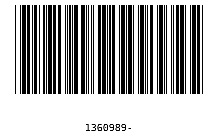Barra Código 1360989