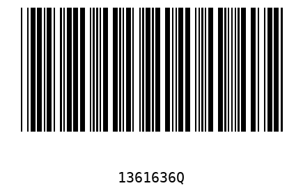 Bar code 1361636