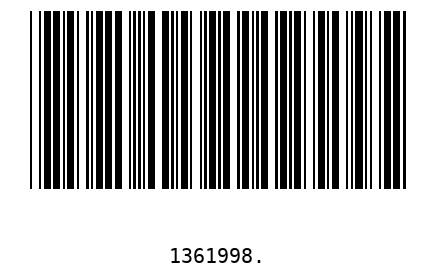 Bar code 1361998