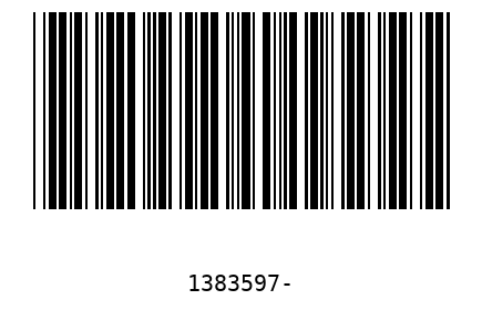Bar code 1383597