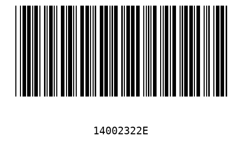 Barcode 14002322