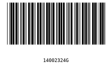 Barcode 14002324