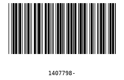 Barcode 1407798