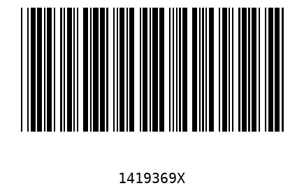 Bar code 1419369