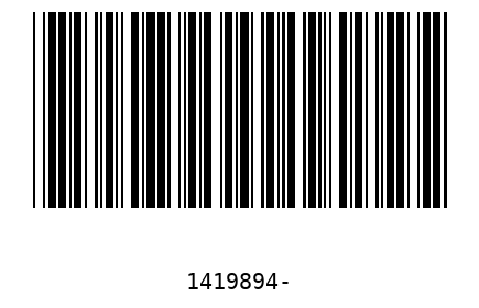 Barcode 1419894