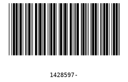 Barcode 1428597