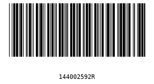Barcode 144002592