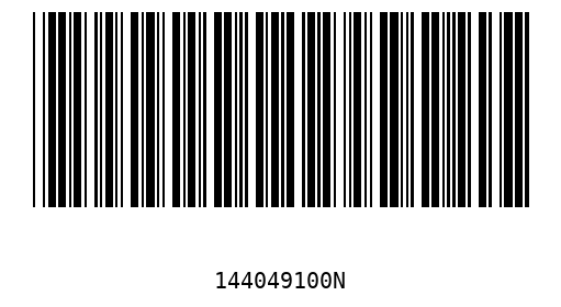 Barcode 144049100