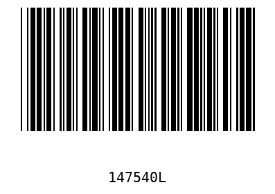 Barcode 147540