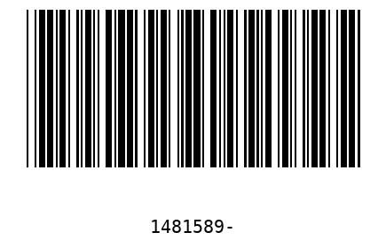 Barra Código 1481589