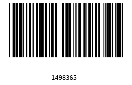 Barra Código 1498365