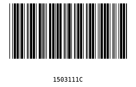 Barra Código 1503111