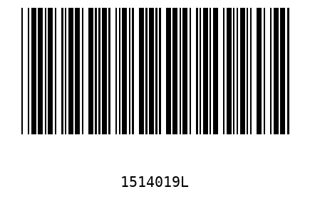 Bar code 1514019
