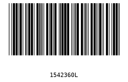 Bar code 1542360