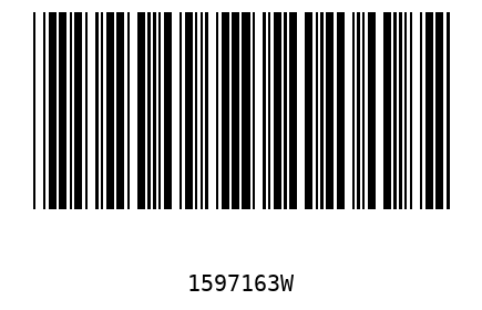 Bar code 1597163