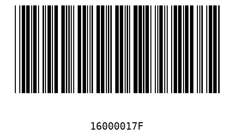 Barcode 16000017