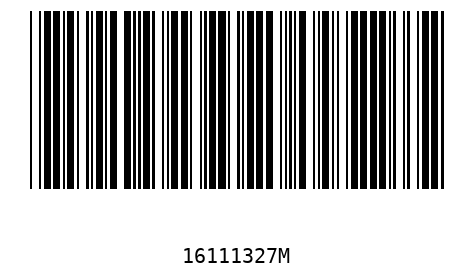 Barcode 16111327