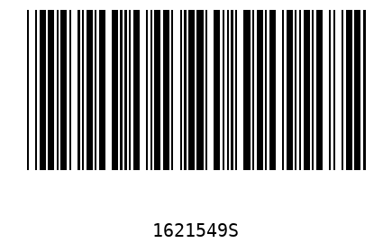 Bar code 1621549