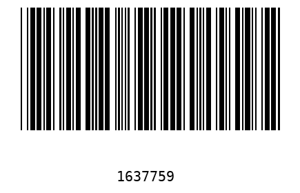 Bar code 1637759