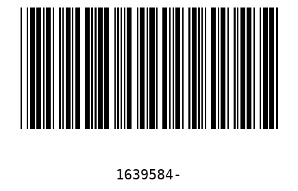 Bar code 1639584
