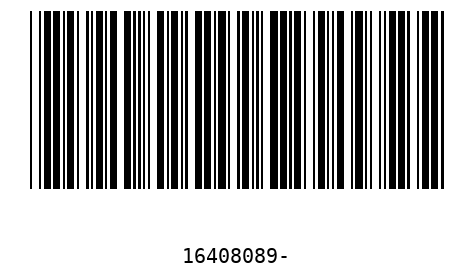 Barcode 16408089