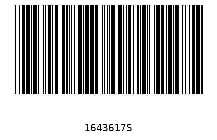 Bar code 1643617