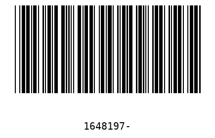 Bar code 1648197
