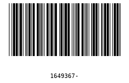 Bar code 1649367