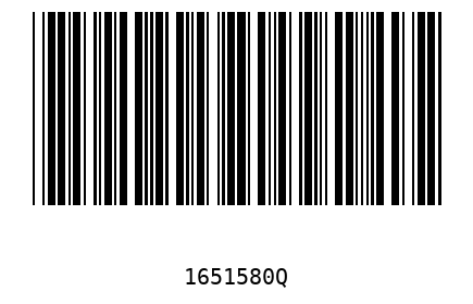 Barra Código 1651580