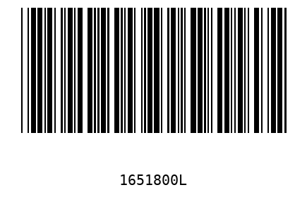 Bar code 1651800