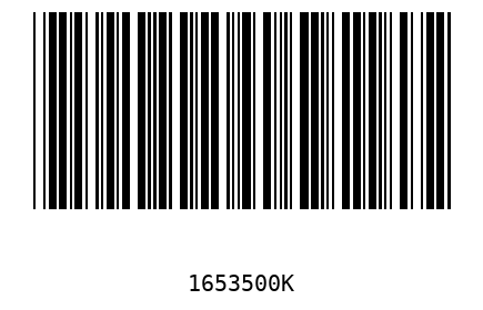 Bar code 1653500