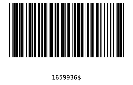 Bar code 1659936