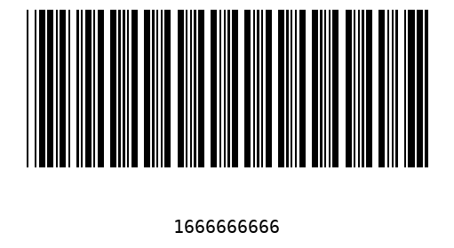 Bar code 166666666