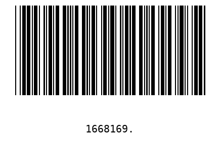 Bar code 1668169