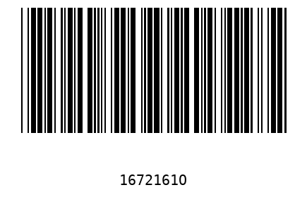 Bar code 1672161