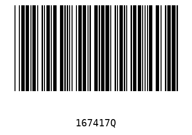 Bar code 167417