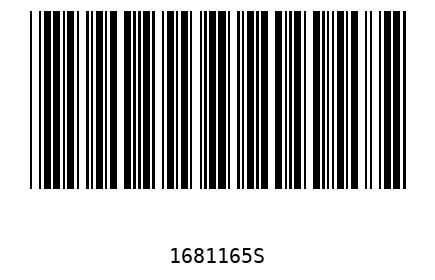 Bar code 1681165