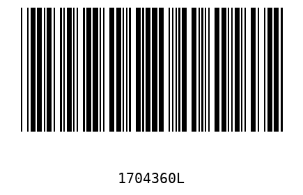 Barra Código 1704360