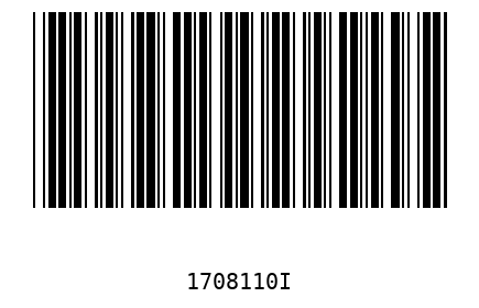 Barra Código 1708110