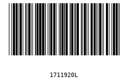 Barcode 1711920