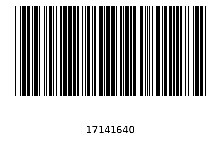 Bar code 1714164