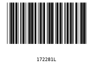 Barcode 172281