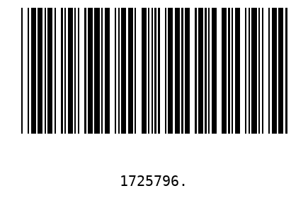 Barcode 1725796