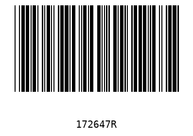 Barcode 172647
