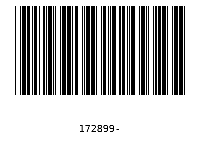 Barcode 172899