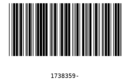 Bar code 1738359