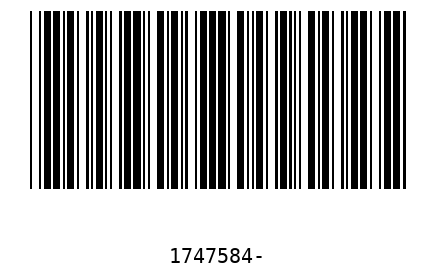 Bar code 1747584