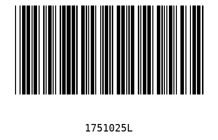Bar code 1751025