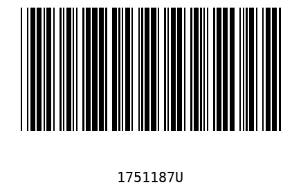 Bar code 1751187