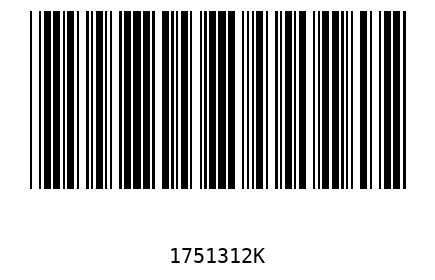 Bar code 1751312